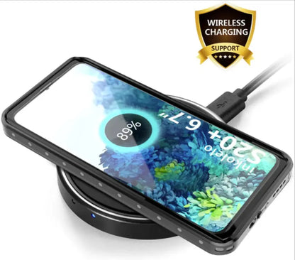 Wireless charging compatible waterproof case for Samsung Galaxy S25 Plus