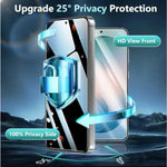 Samsung Galaxy S25 Privacy Tempered Glass Screen Protector (2 Pack) – 9H HD Anti-Spy 2.5D Rounded Edge Impact & Scratch