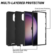 Samsung galaxy S25 Ultra Triple Layer Armor Hard Case | 3-Layer PC TPU Cover