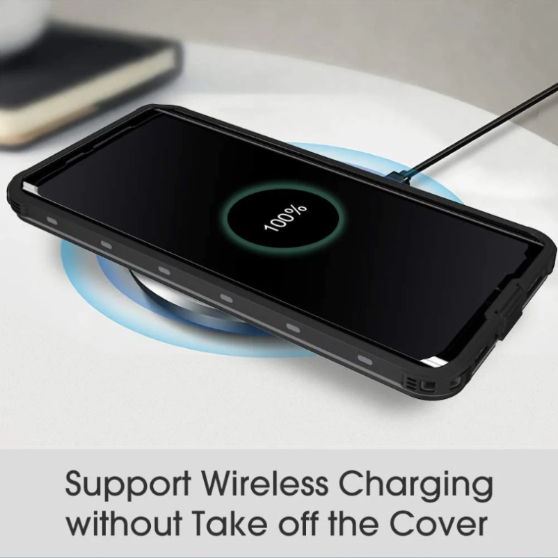 Wireless charging compatible waterproof case for Samsung Galaxy S25 Ultra
