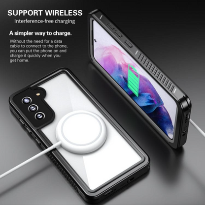 Wireless charging compatible waterproof case for Samsung Galaxy S25