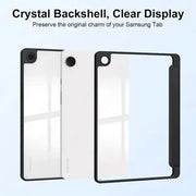 Samsung Galaxy Tab A11+ Clear Back Acrylic Case – Transparent Shockproof Cover with Stand