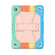 Samsung Galaxy Tab A9 Rugged Shockproof Case with Kickstand (Rainbow)