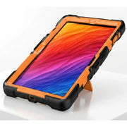 Samsung Galaxy Tab S10 FE Rugged Shockproof Case with Kickstand (Orange)