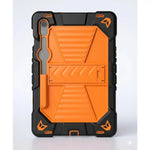 Samsung Galaxy Tab S8 Rugged Shockproof Case with Kickstand (Orange)