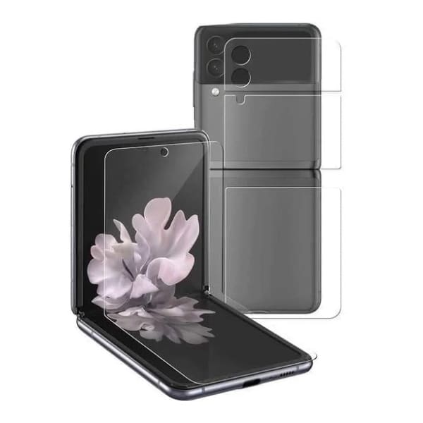 Screen Protector for Samsung Galaxy Z Flip 4 (3 in 1 Pack)