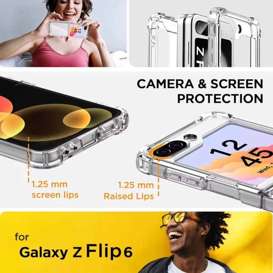 Case for Samsung Galaxy Z Flip 6 (Clear)