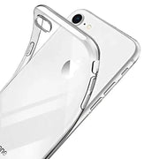 Silicone Case for iPhone SE (3rd / 2nd Gen) (Clear) - Clear - Phone cases