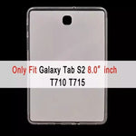 Silicone Cover for Samsung Galaxy Tab S2 8.0” - T710/T715/T719 (Clear) - S2- / Clear - Phone/Tablet Accessories