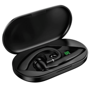 Bluetooth headset charging case with digital LED battery display