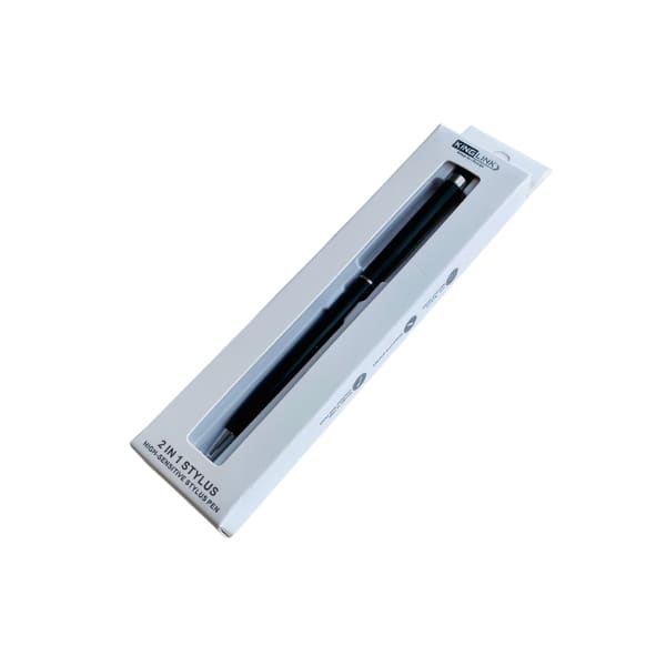 Stylus Pen (2 in 1) - Dual Touch (Black)