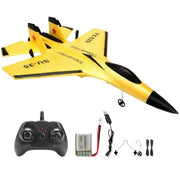 SU35 Remote Control Glider Aircraft FX620 FX820 2.4G with LED Lights - Yellow