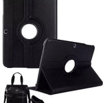 Synthetic Leather Cover for Samsung Galaxy Tab 4 10.1” - T530/T531/T535 (Black) - 10.1”- / Black - Phone/Tablet