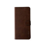 Synthetic Leather Flip Case for Samsung Galaxy S21 Plus (Brown) - Phone / Brown - cases