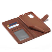 Synthetic Leather Flip Case for Samsung Galaxy S6 (Brown) - Phone / Brown - cases