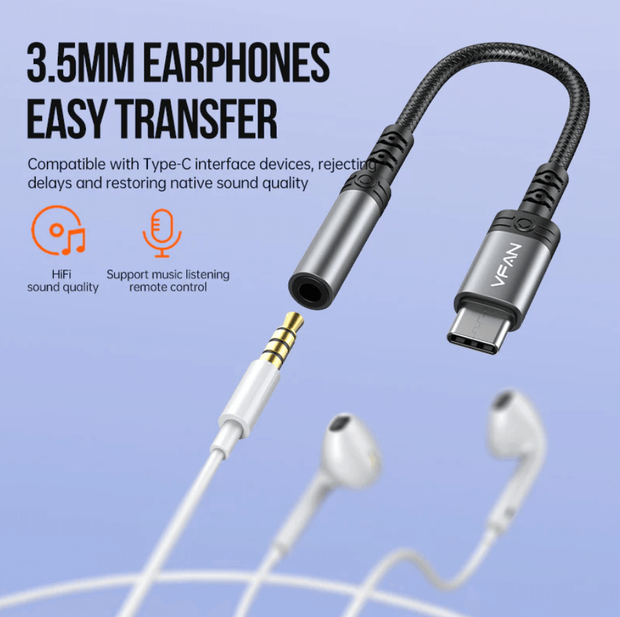 Type C to 3.5mm Adapter NZ Compact Design