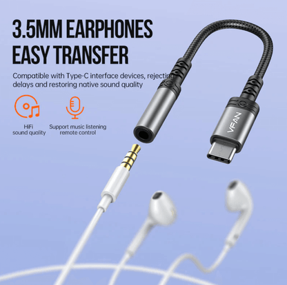 Type C to 3.5mm Adapter NZ Compact Design