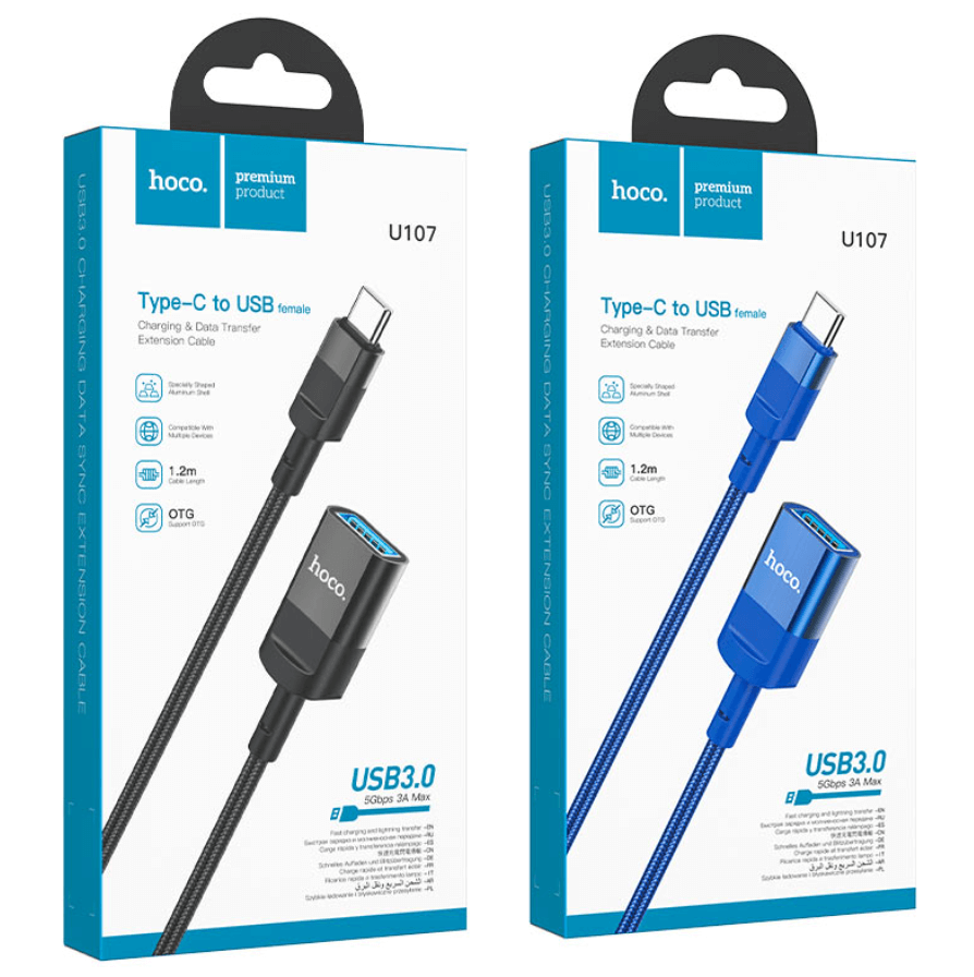 U107C Type-C Extension Cable packaging NZ