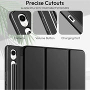 Ultra-Thin PU Leather Magnetic Case with Pencil Holder for Samsung Galaxy Tab S9 FE – Full Body Protective Folio Cover