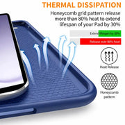 Ultra-Thin PU Leather Magnetic Case with Pencil Holder for Samsung Galaxy Tab A11+ Plus – Full Body Protective Folio