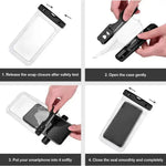 Universal Waterproof Phone Pouch | IPX8 Dry Bag for Swimming Beach & Travel
