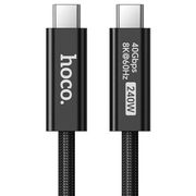 US15 240W USB4 USB-C to USB-C braided charging and data cable, 2 meters