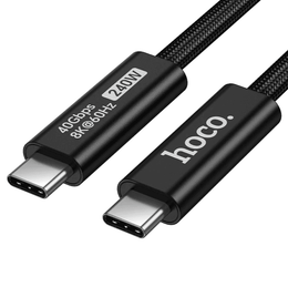 US15 240W USB4 USB-C to USB-C braided charging and data cable, 2 meters