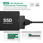 USB 3.0 to SATA Adapter Cable 2.5 Inch 5Gbps 22 Pin