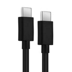 USB-C to Charger Cable for LG Phones (Black) 1m - Black - Electronics Accessories