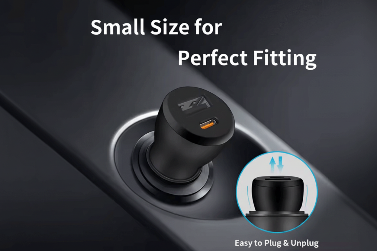 Car charger installed in vehicle power socket