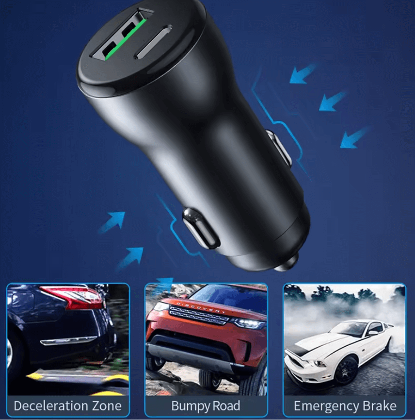 Fast charging demonstration USB PD car charger