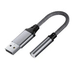 USB to 3.5mm Audio Adapter Cable for Car Computer & Speaker (USB 3.5mm)