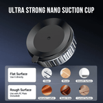 VFAN H08 magnetic suction cup phone holder in black