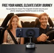VFAN H08 magnetic suction cup phone holder in black