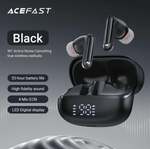 W1 wireless earbuds featuring up to -35dB Active Noise Cancellation