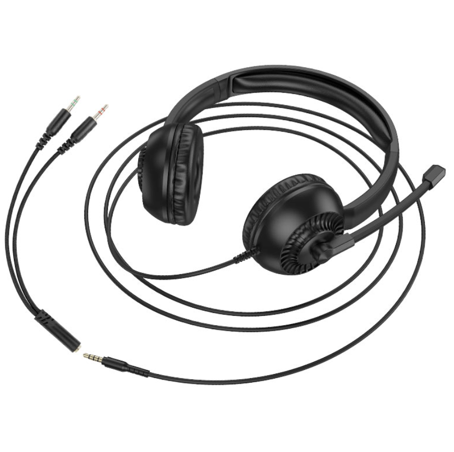 W112 Pure headset with 3.5mm AUX and USB-A connectors