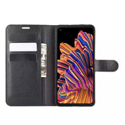 Wallet Case for Samsung Galaxy Xcover Pro (Black) - Black - Phone cases