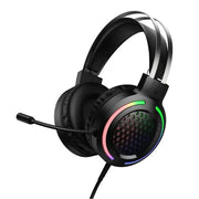 Wired Gaming Headset with 50mm Drivers Mic & Tri-Color LED (W117)