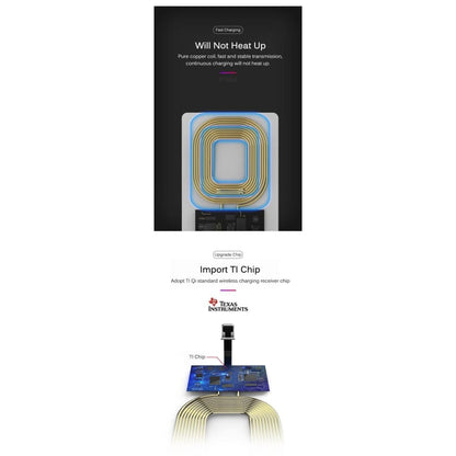 Wireless Charging Receiver - Type B (Micro USB) Devices