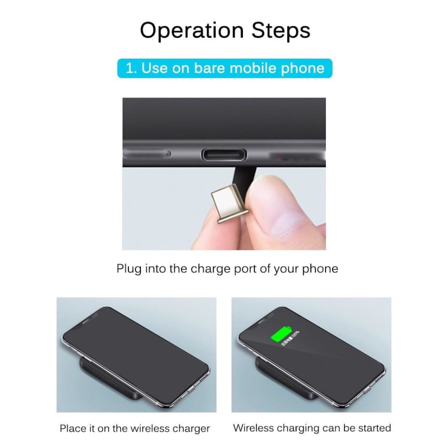 Wireless Charging Receiver - Type C Devices