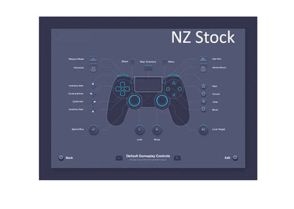 PS4 Controller Gold with Box and Cable