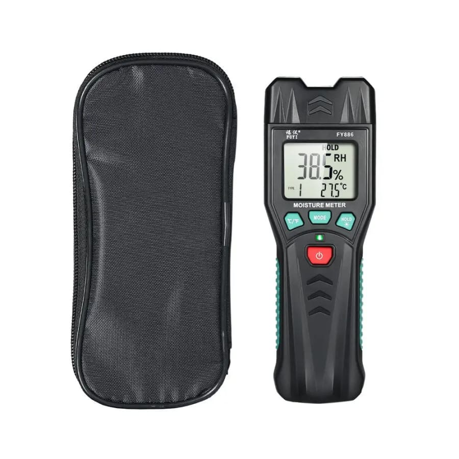 Wood Moisture Meter - Pin Type With Spare Pins & Case