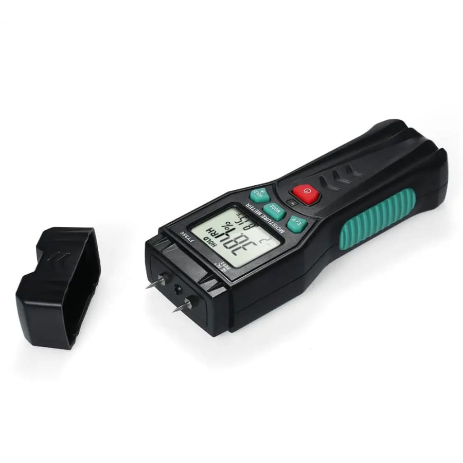 Wood Moisture Meter - Pin Type With Spare Pins & Case