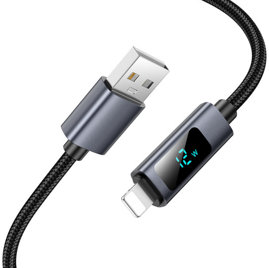 X112 USB to iPhone Fast Charging Cable front view