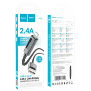 X112 USB to iPhone Fast Charging Cable 2.4A LED Display